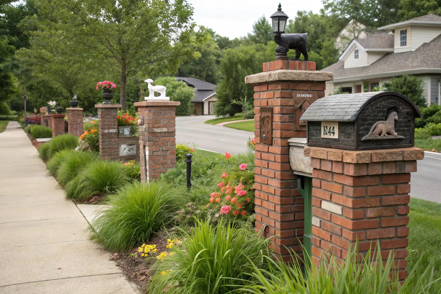 19+ Creative Brick Mailbox Topper Ideas 19+ Creative Brick Mailbox Topper Ideas