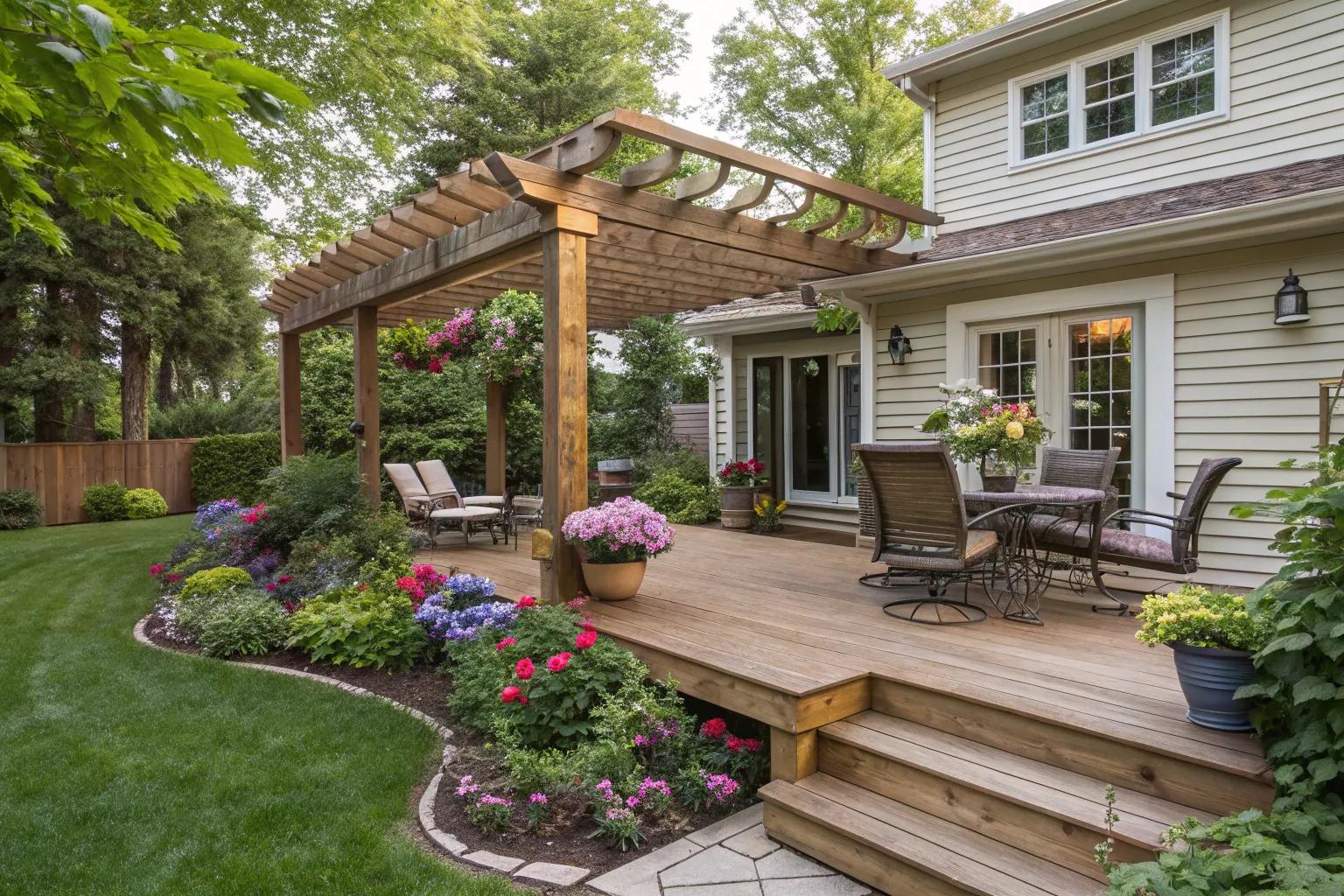 17+ Stylish Deck with Pergola Ideas for Your Home