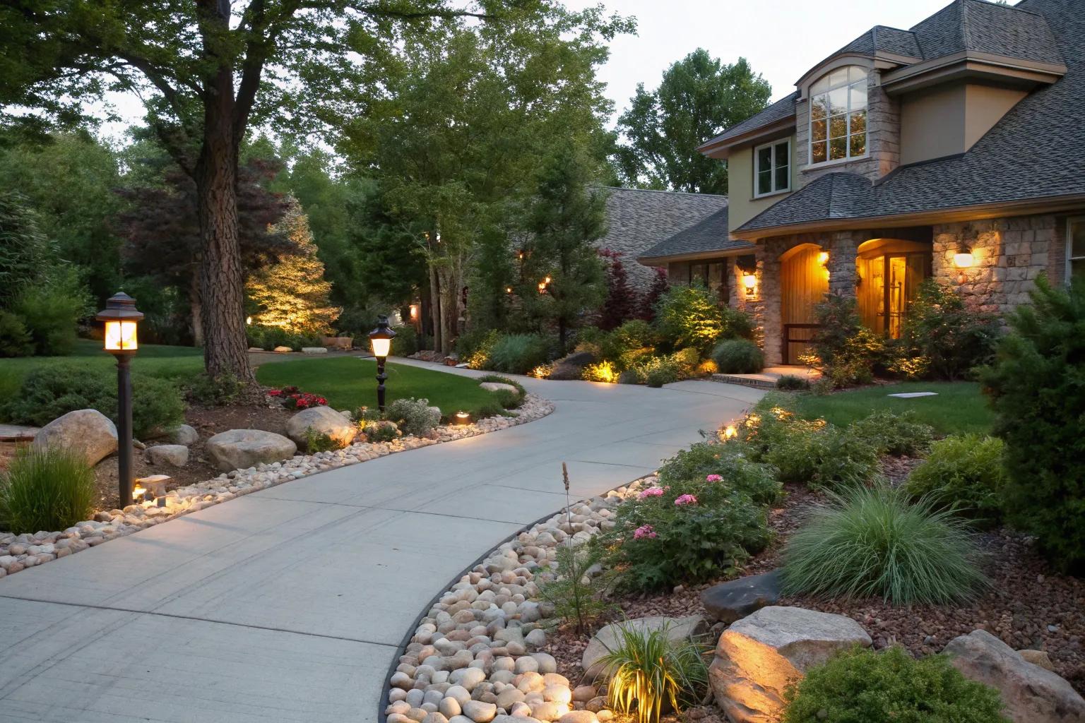 15+ Creative Driveway Boundary Ideas