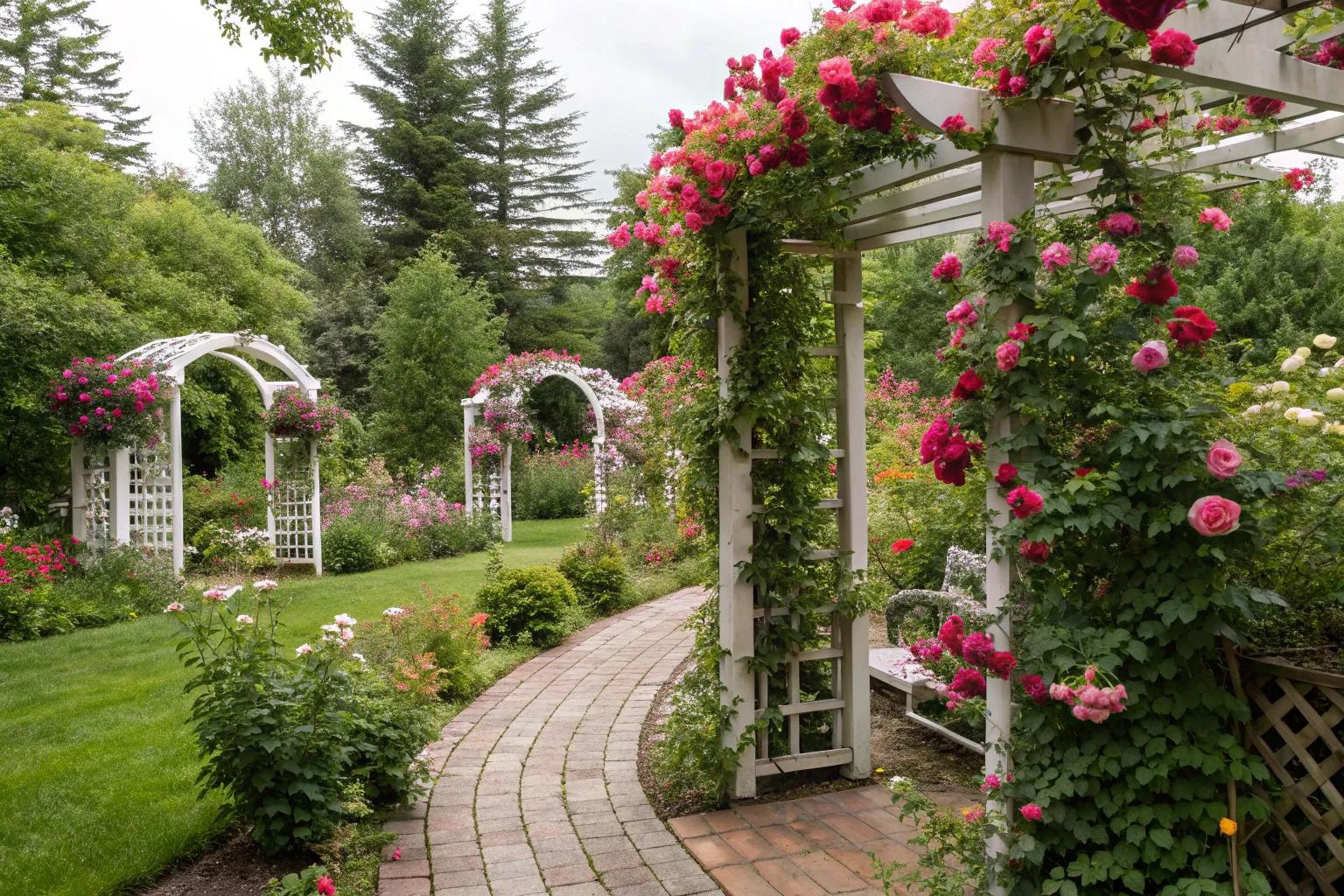 20+ Inspiring Flower Trellis Ideas for Your Garden