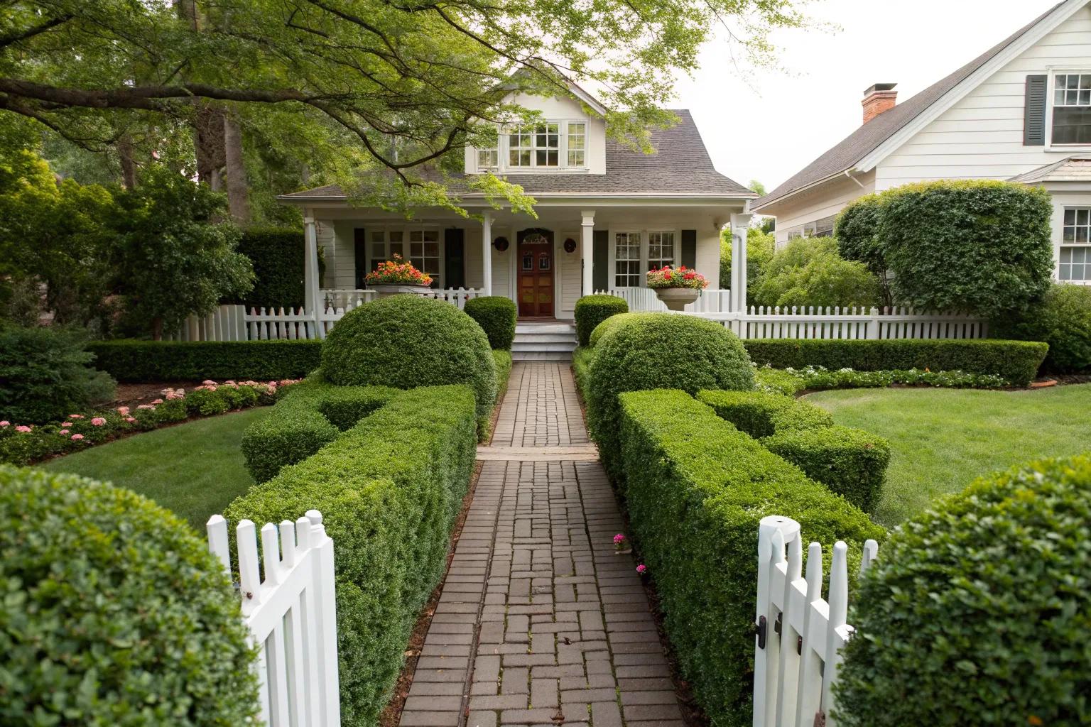 Charming Boxwood Designs to Transform Your Front Yard
