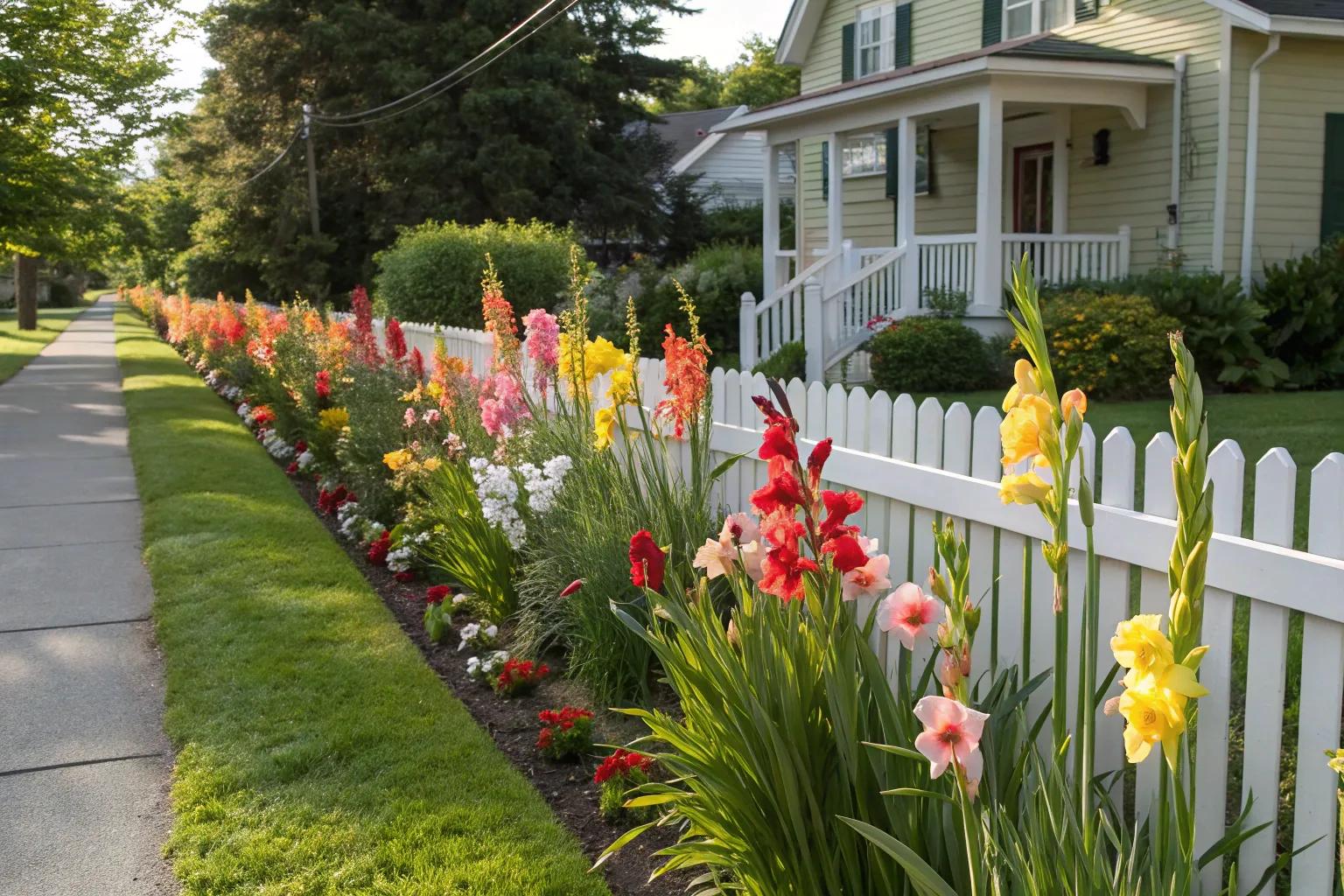 16+ Stunning Front Yard Gladiolus Garden Ideas
