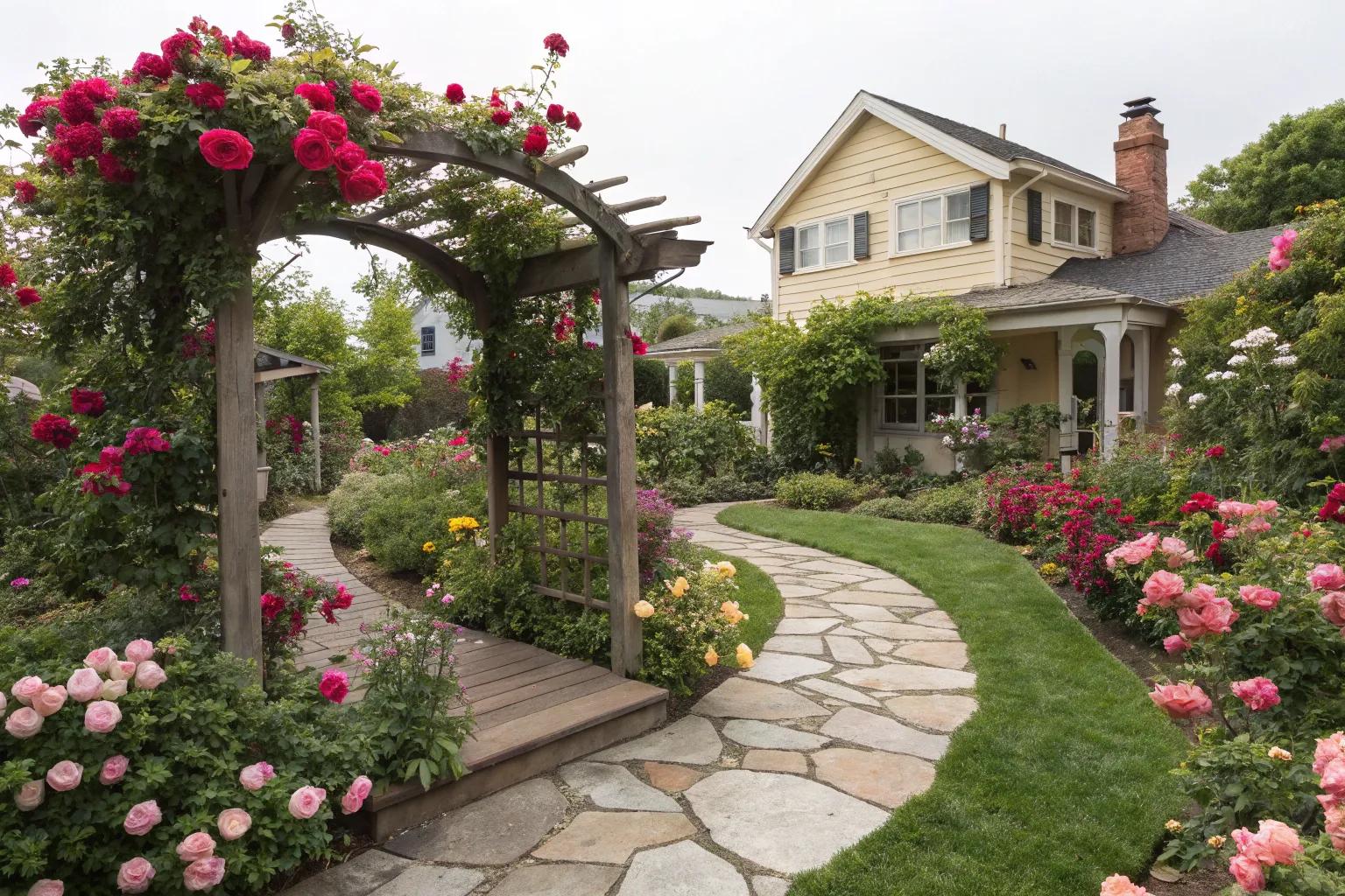 Stunning Front Yard Rose Garden Ideas to Transform Your Landscape