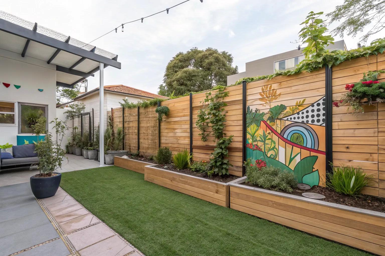16+ Stylish Modern Fence Decoration Ideas