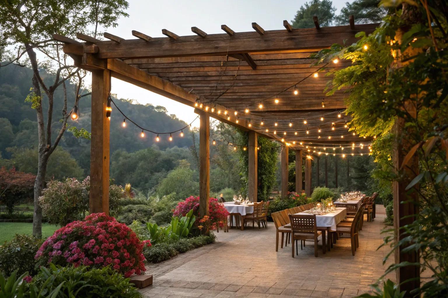 Stylish Outdoor Dining Pergola Ideas for a Chic Backyard
