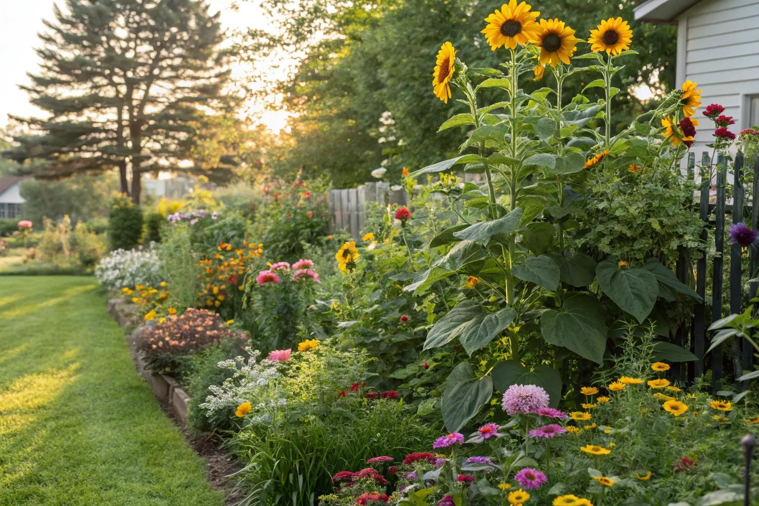 Creative Partial Sun Flower Bed Ideas to Brighten Your Garden