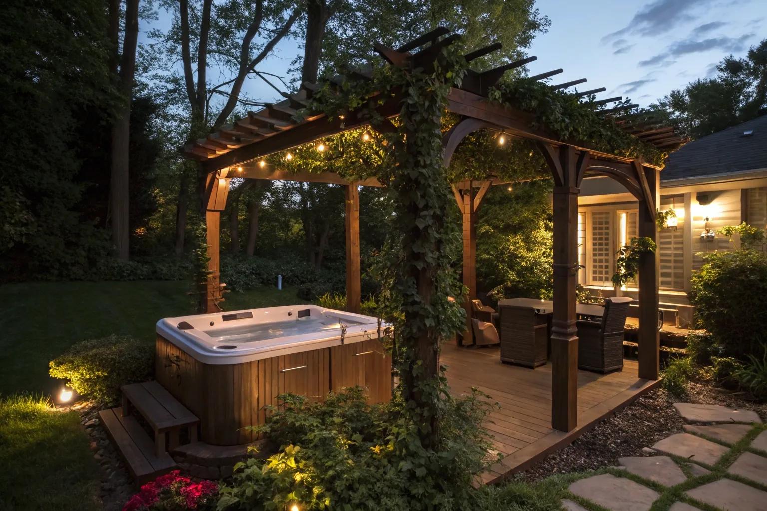 Stunning Pergola Hot Tub Ideas to Transform Your Outdoor Space