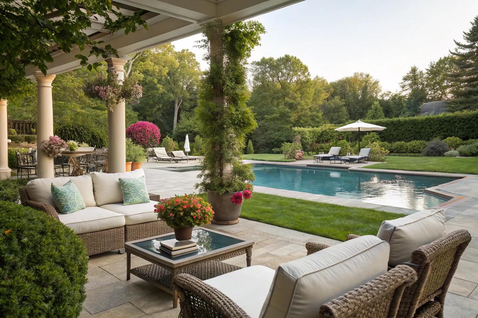 Creative and Inspiring Poolside Entertaining Area Ideas Creative and Inspiring Poolside Entertaining Area Ideas