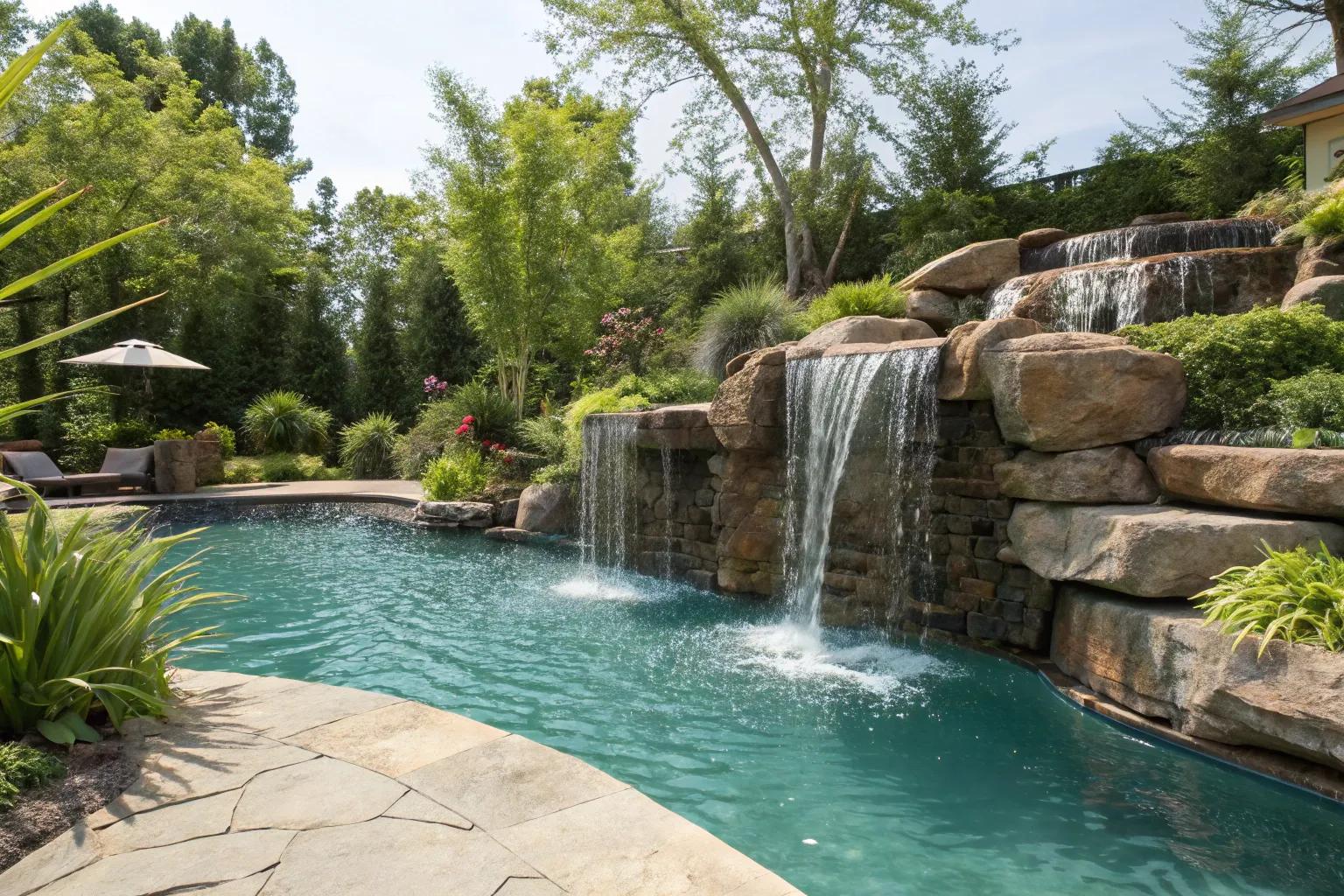 Stunning Pool Waterfall Ideas to Transform Your Backyard