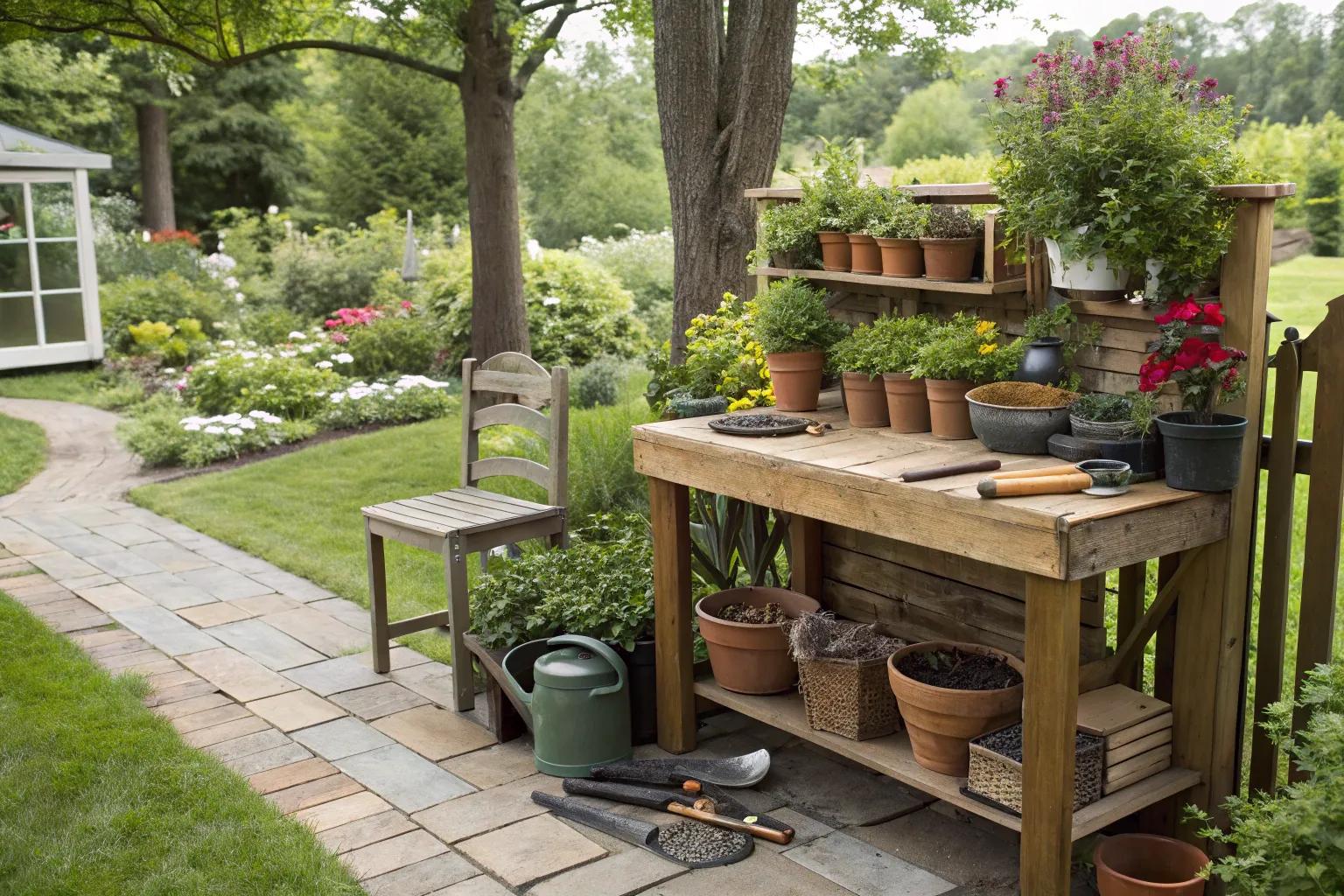 15+ Inspiring Potting Area Ideas for Your Home