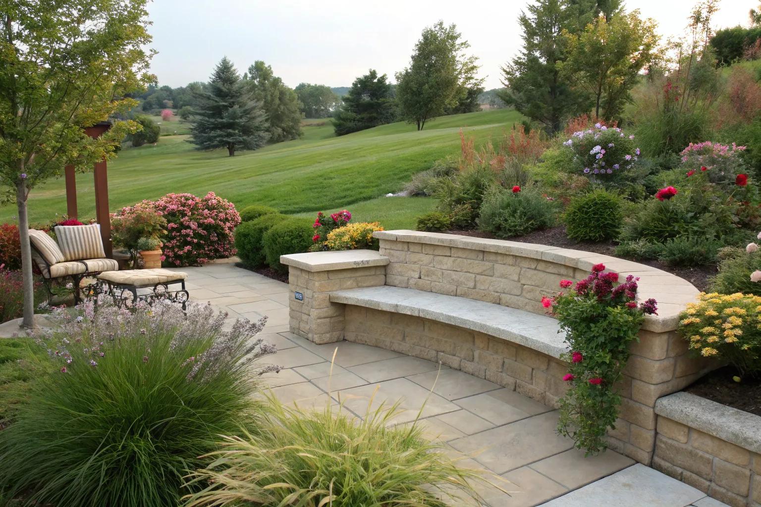 Creative Retaining Wall Bench Ideas for Stylish Outdoor Seating Creative Retaining Wall Bench Ideas for Stylish Outdoor Seating