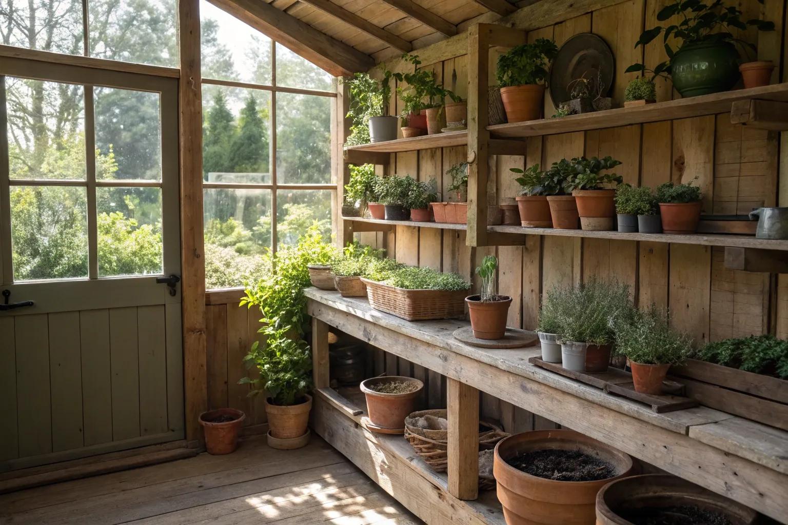 Clever Small Potting Shed Interior Ideas for a Stylish Garden Space