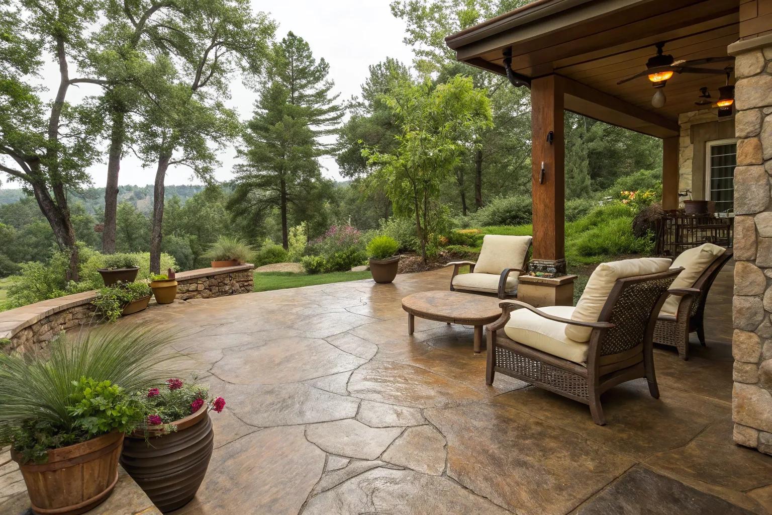 Stunning Stained Concrete Patio Ideas to Transform Your Outdoor Space
