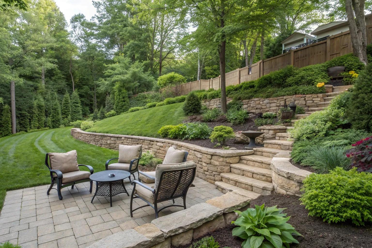21+ Stunning Stone Retaining Wall Ideas for Sloped Backyards 21+ Stunning Stone Retaining Wall Ideas for Sloped Backyards
