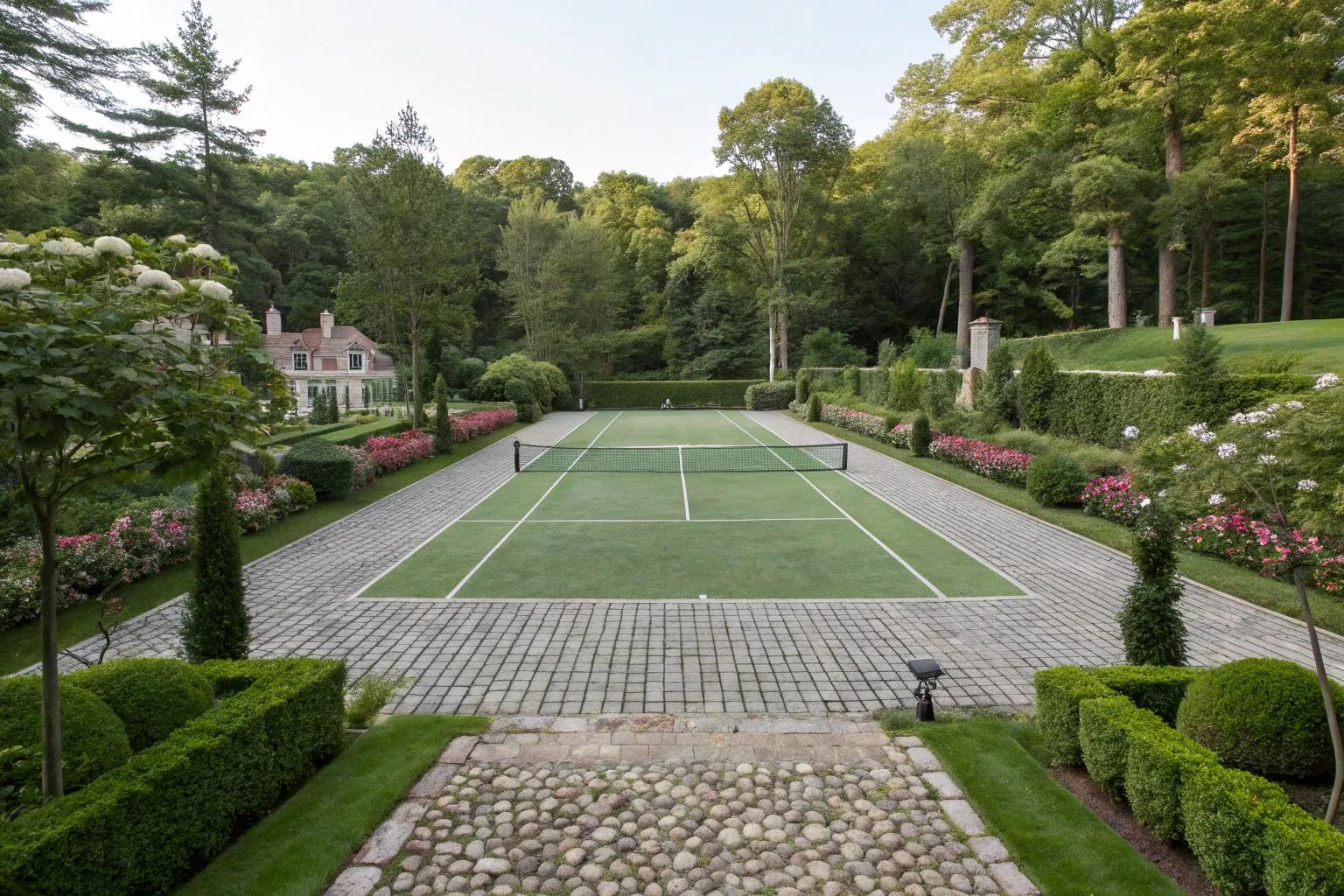 17+ Inspiring Tennis Court Landscaping Ideas 17+ Inspiring Tennis Court Landscaping Ideas