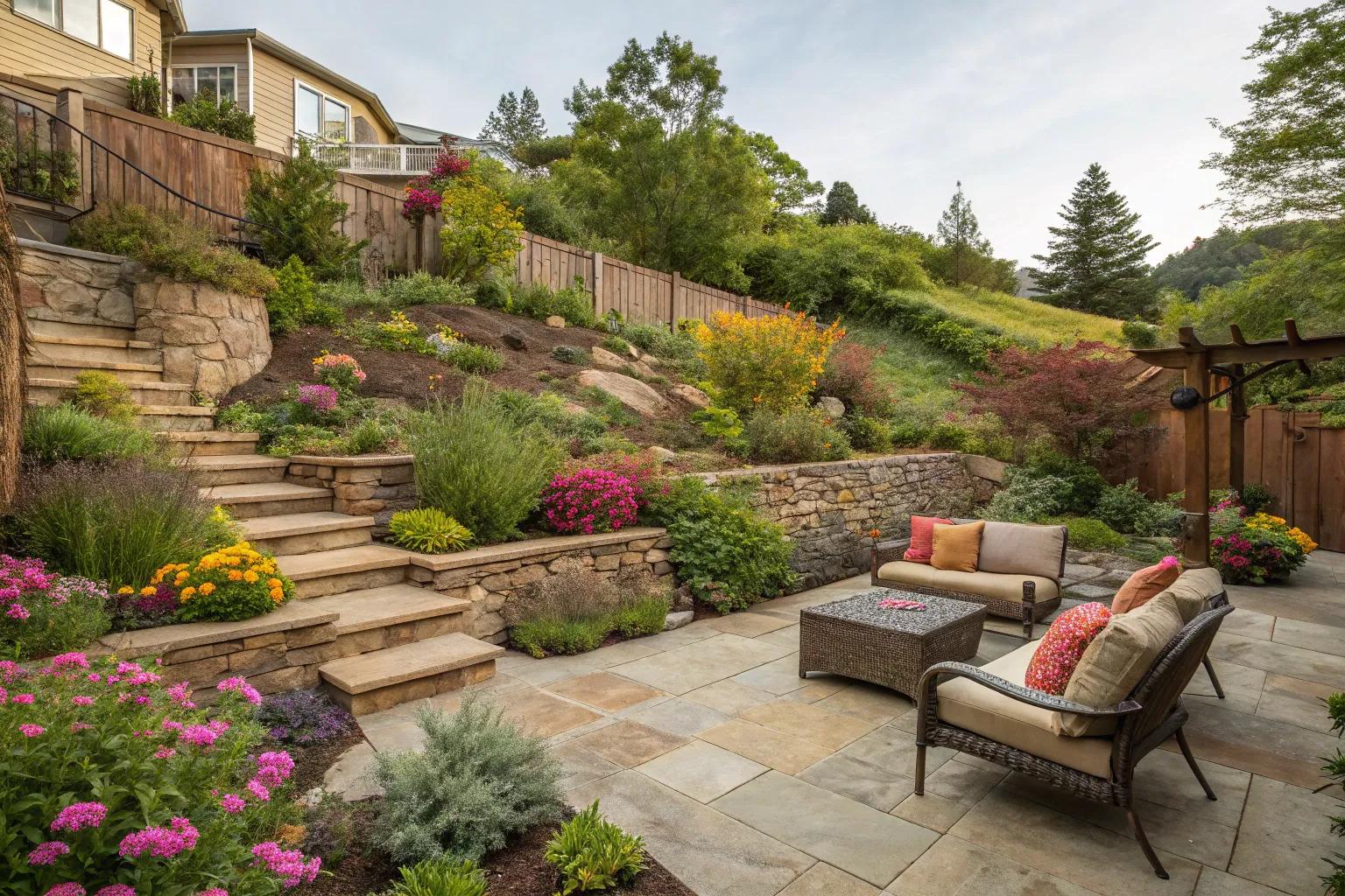 Creative Uneven Backyard Ideas to Transform Your Outdoor Space