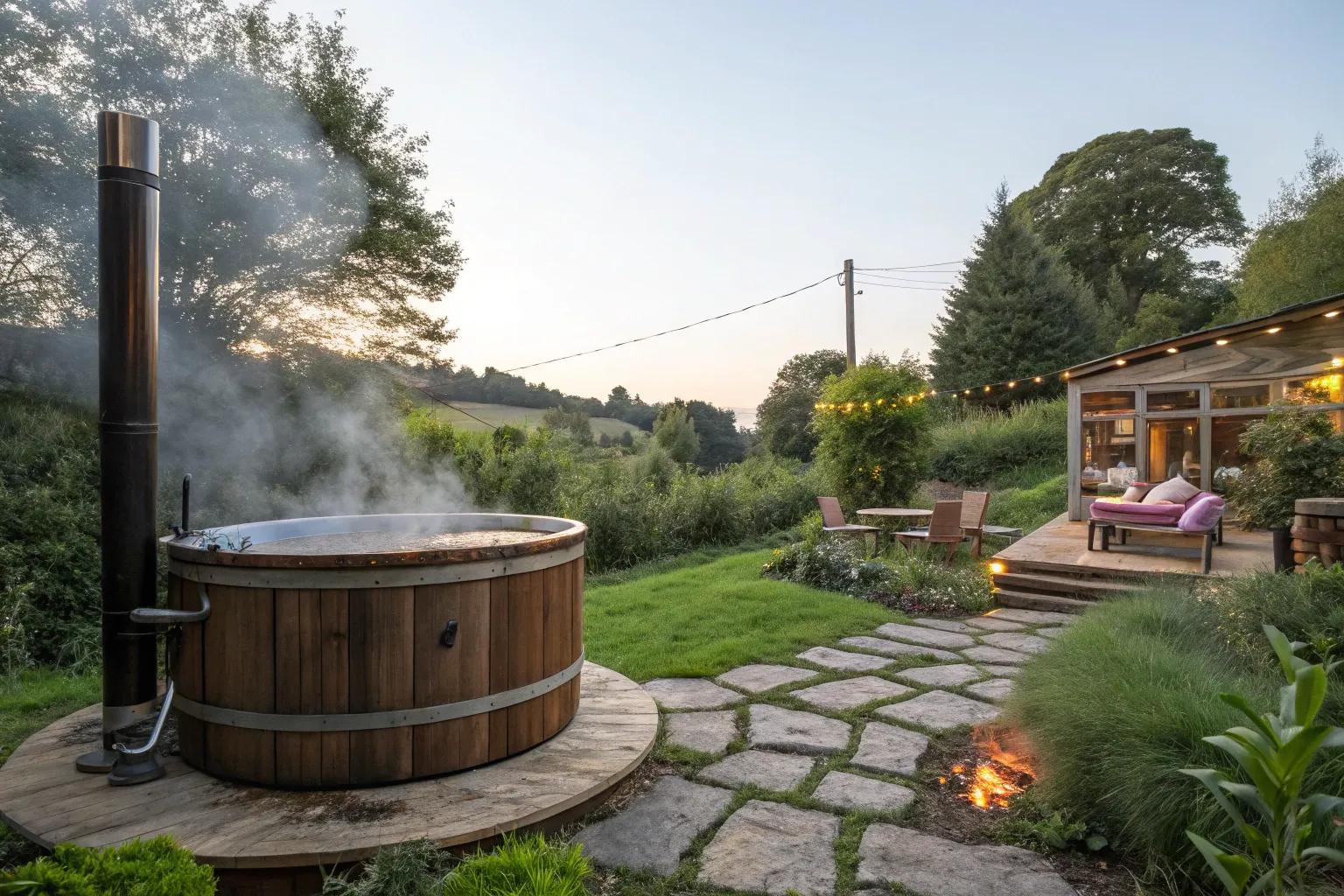 17+ Inspiring Wood Fired Hot Tub Ideas